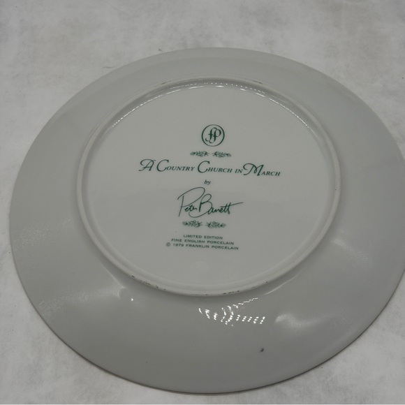 Limited Edition Decorative Plate with Scenic Landscape Design by Peter Barrett - Picture 5 of 6